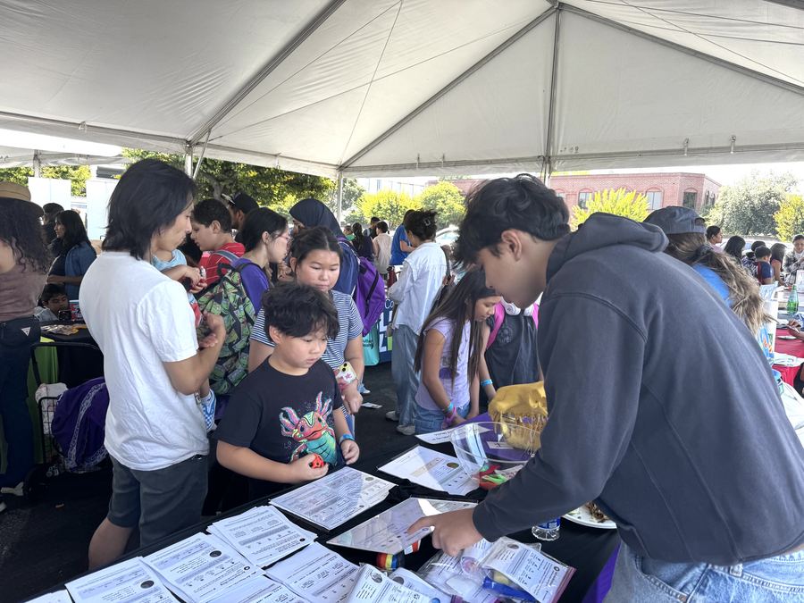 Families at the AACI Back to School Health Fair