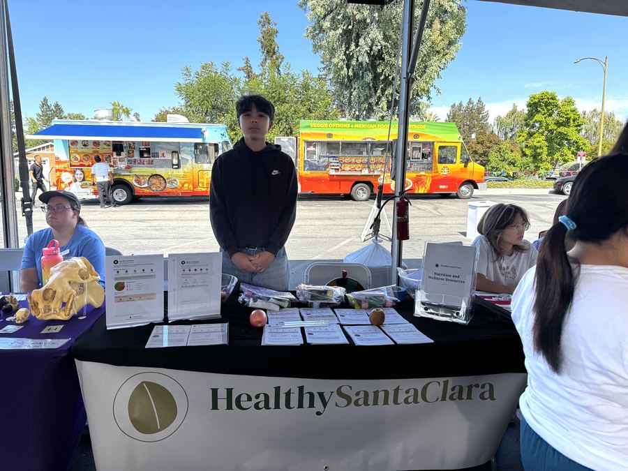 Healthy Santa Clara table at the AACI Back to School Health Fair